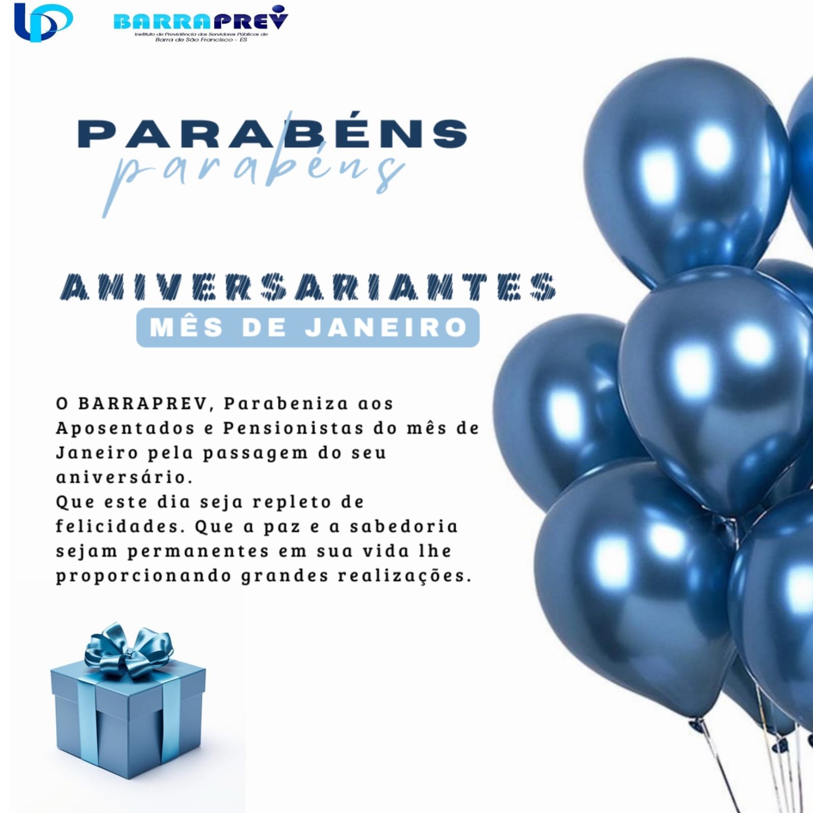 ANIVERSARIANTES MÊS DE JANEIRO