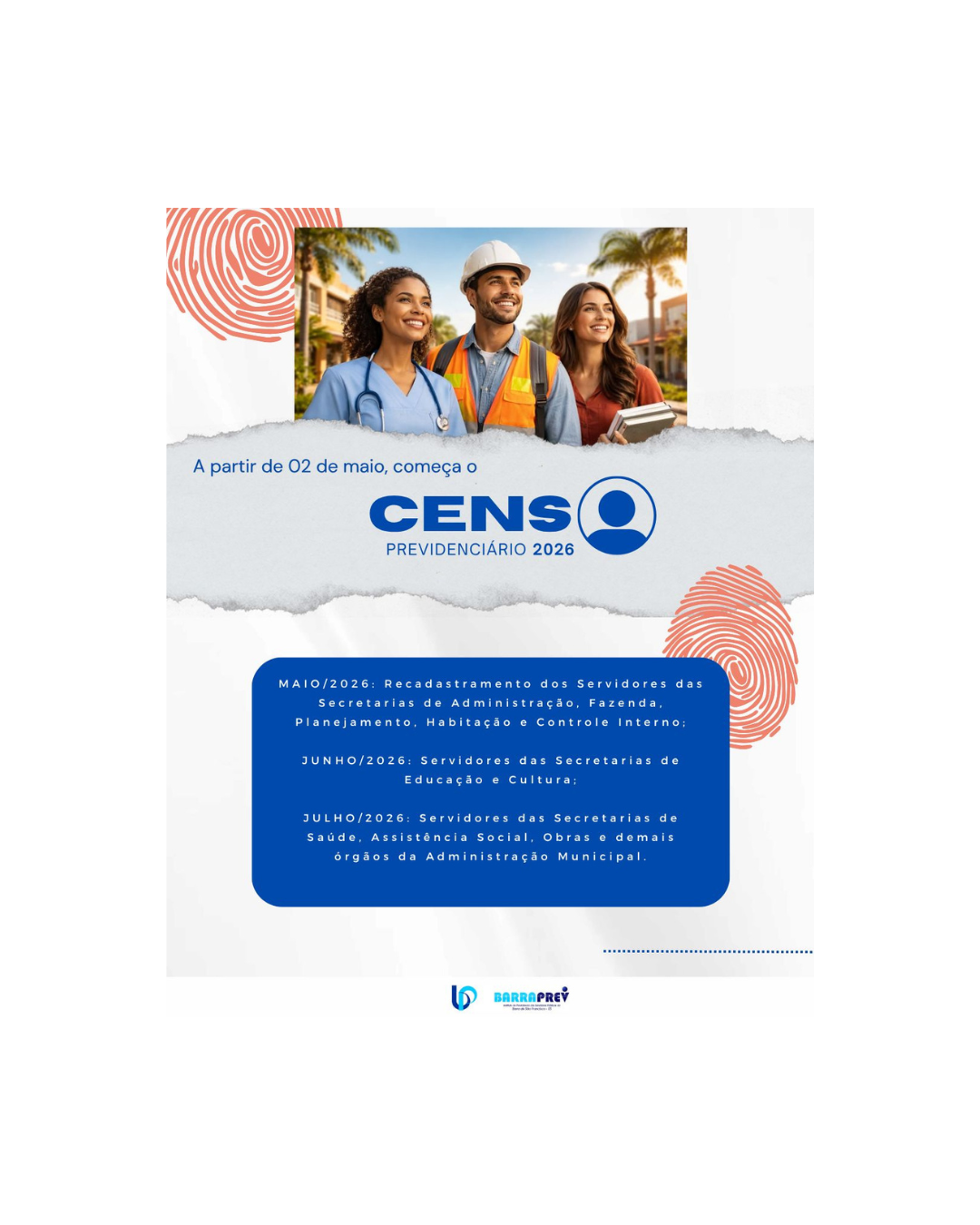CENSO PREVIDENCIÁRIO 2026 – BARRAPREV
