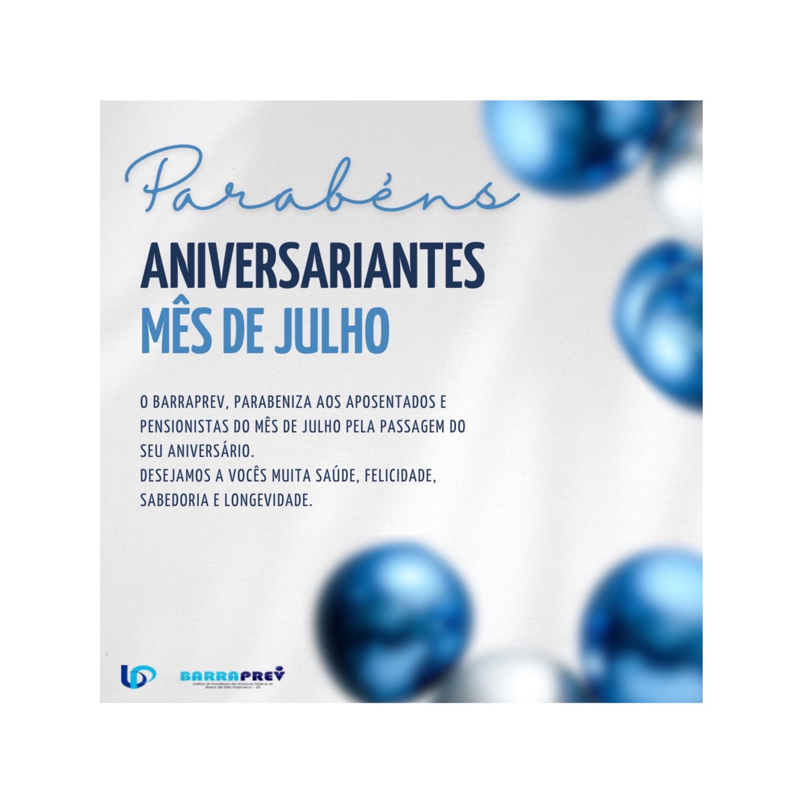 ANIVERSARIANTES DO MÊS DE JULHO